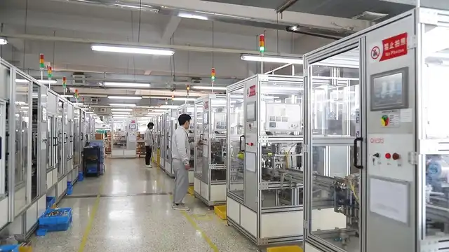 Workers in the production workshop