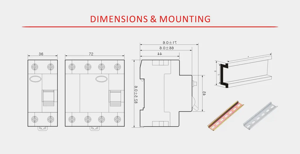 Installation diagram of residual current circuit breaker