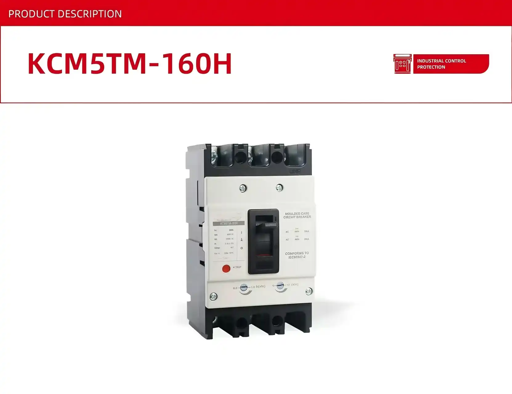 Adjustable MCCB Thermal Control Modular Circuit Breaker