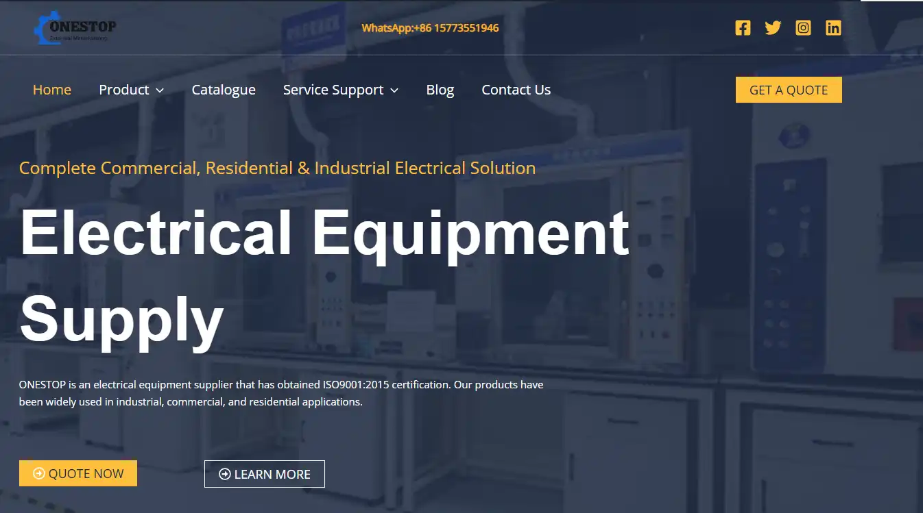 ONESTOP website homepage