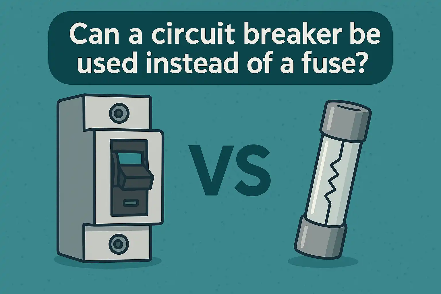 Can a circuit breaker be used instead of a fuse