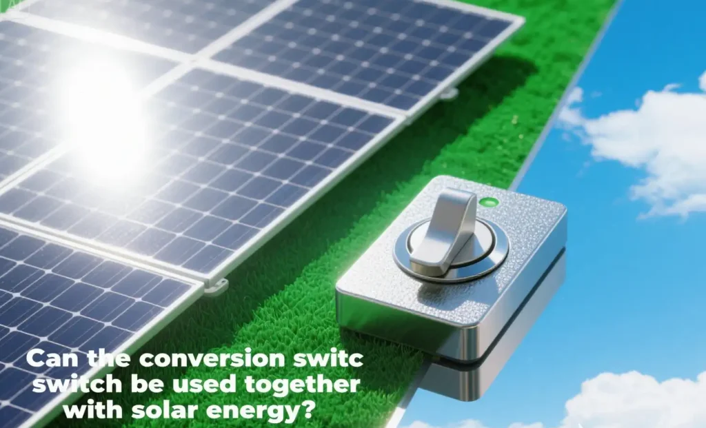 Can the conversion switch be used together with solar energy