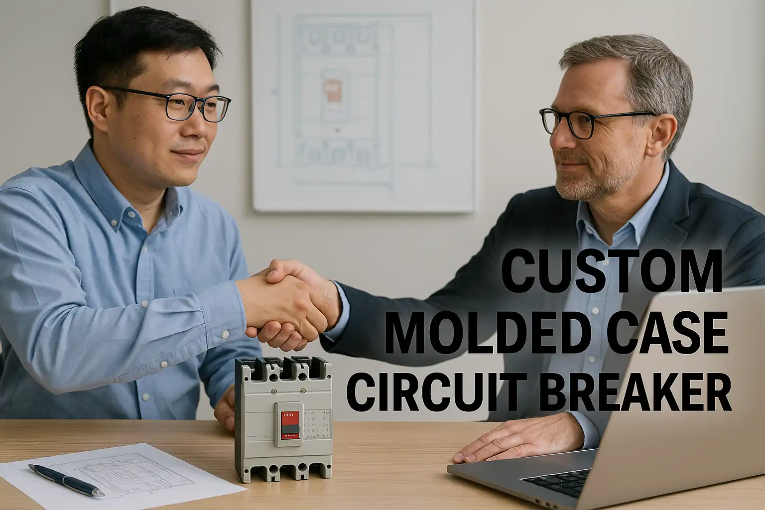 Customer cooperation to customize molded case circuit breakers