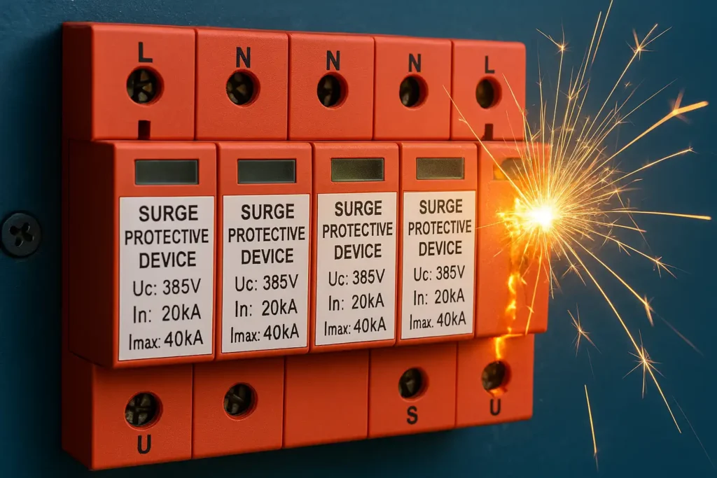 How does SPD deal with strong surge voltage