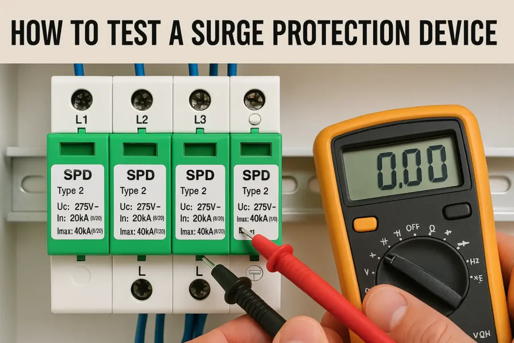 How to test surge protection device equipment