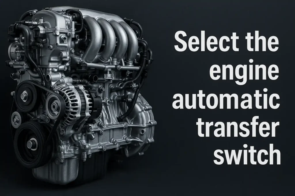 Select the engine automatic transfer switch