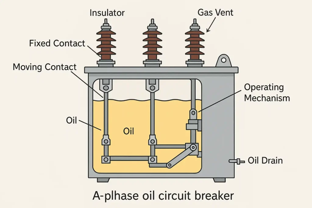 Structure of oil circuit breaker