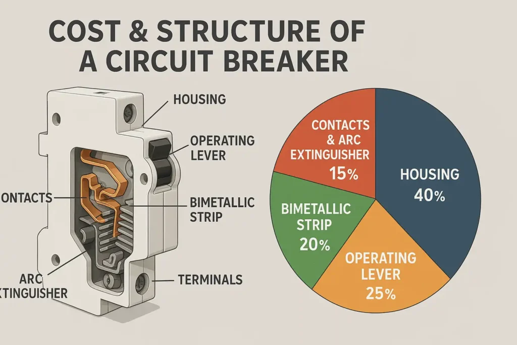 The cost and structure of circuit breakers