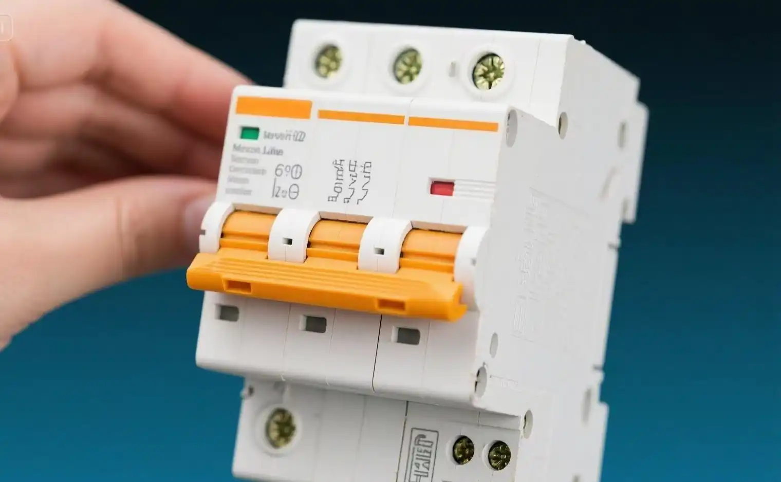 Holding a circuit breaker in one hand