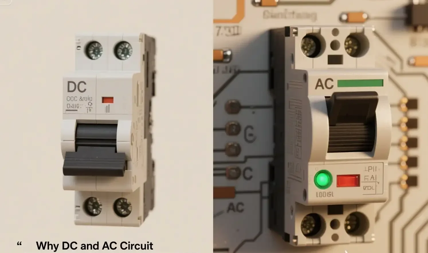 Why DC and AC Circuit Breakers Are Not Interchangeable