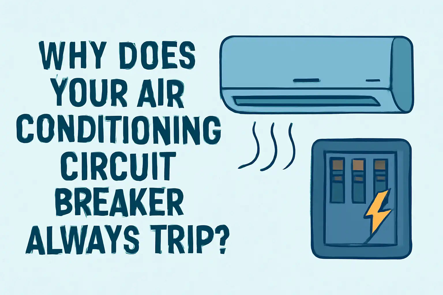 Why does your air conditioning circuit breaker always trip