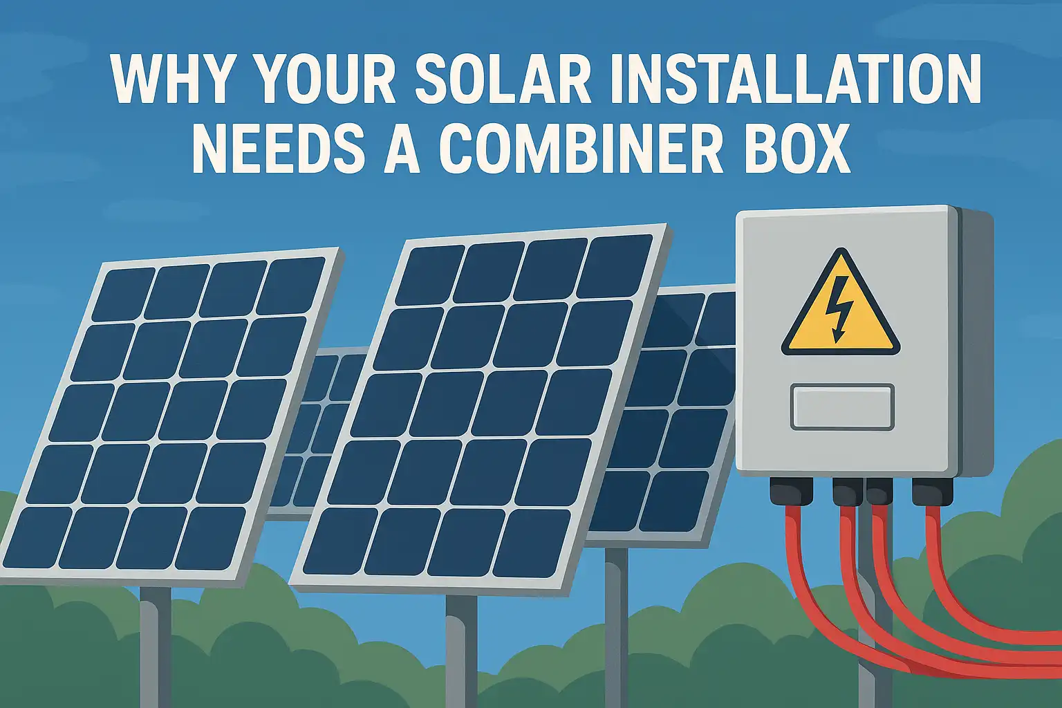 Why does your solar device require a combiner box