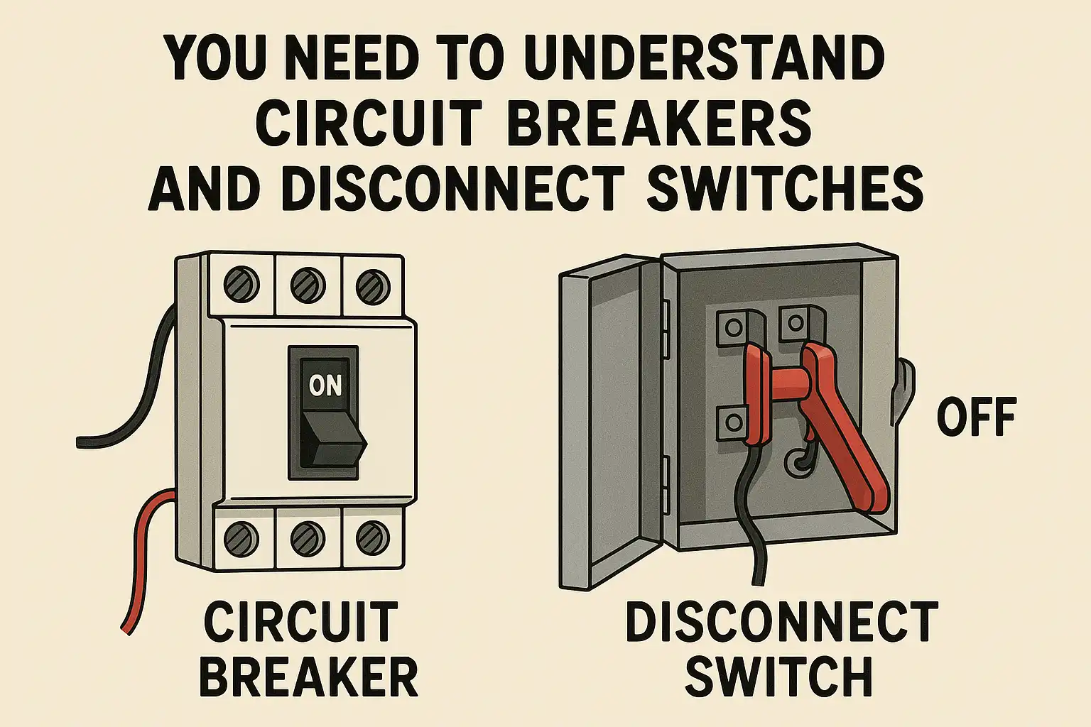 You need to know about circuit breakers and isolating switches