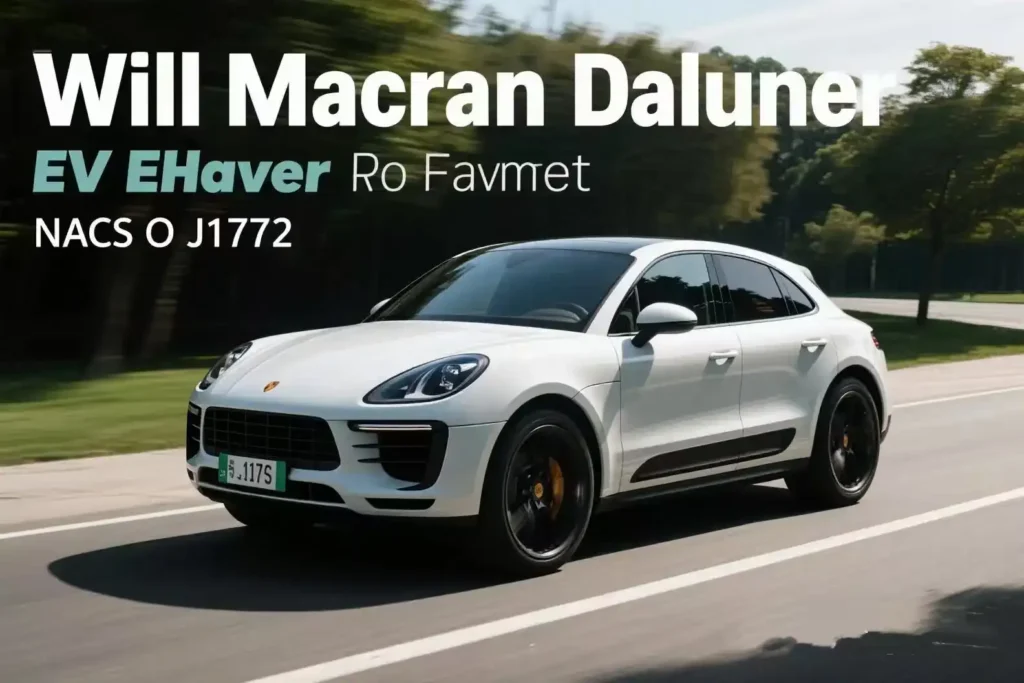will macan ev have nacs or j1772.