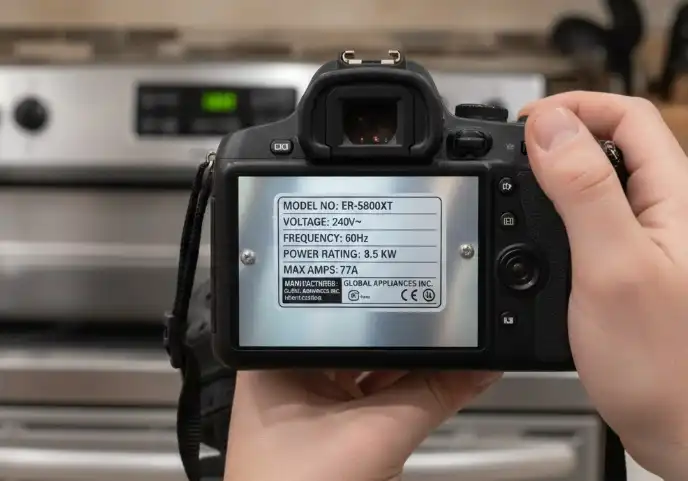 Reading appliance data plates for accurate details