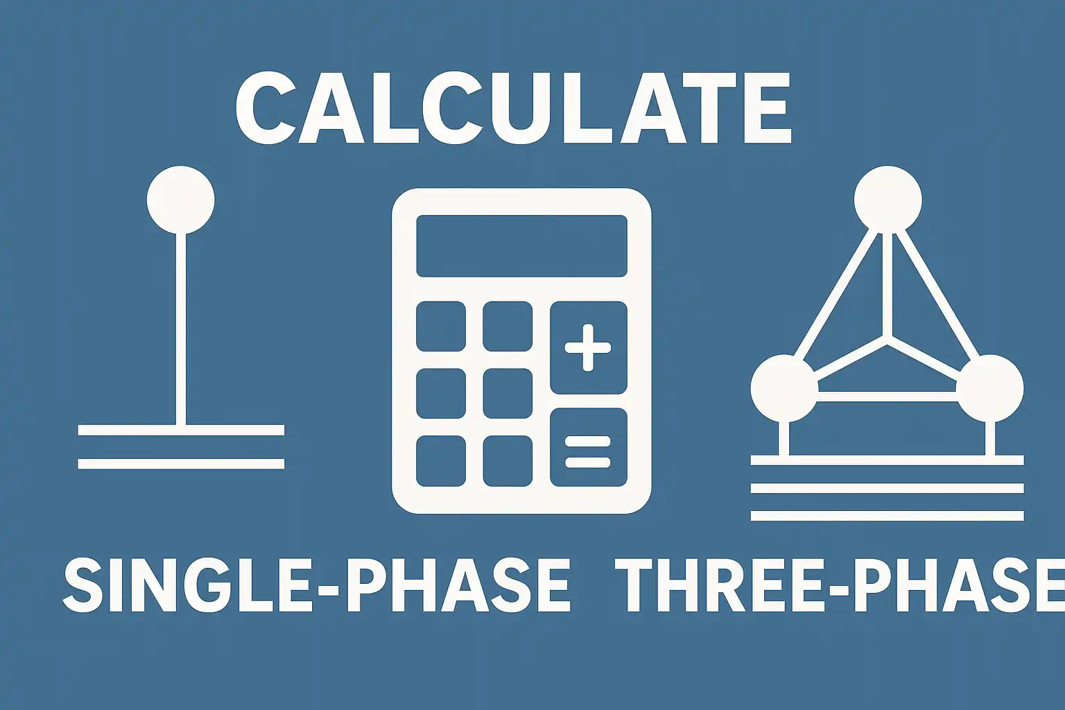 Calculate single-phase and three-phase