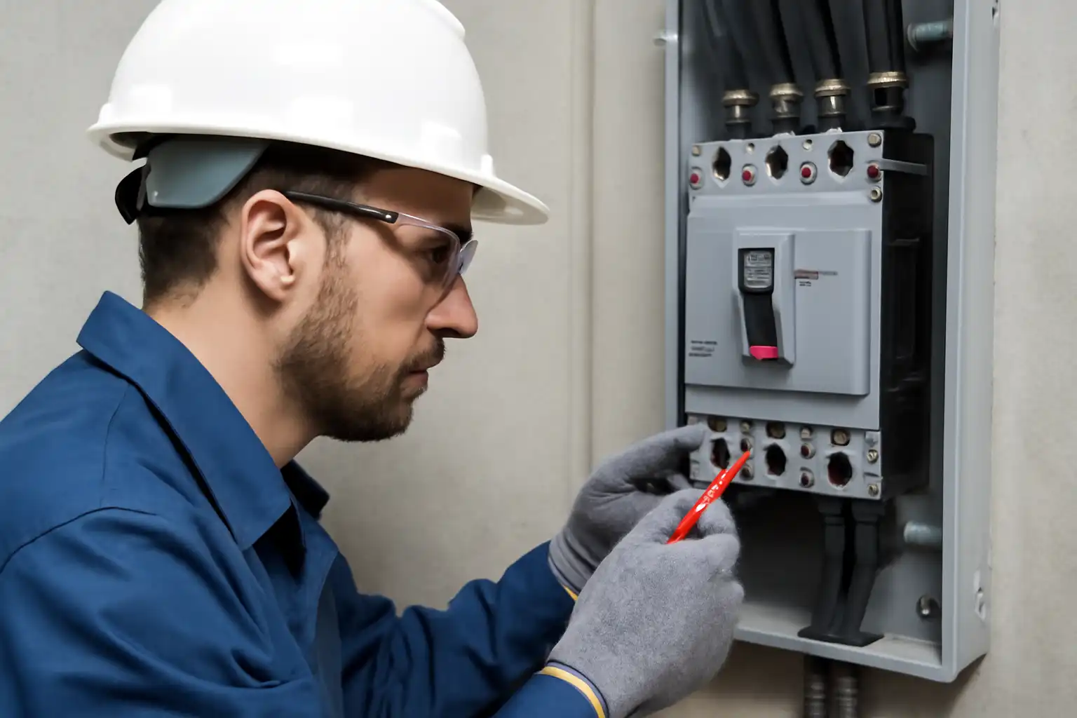 Professional maintenance of molded case circuit breakers