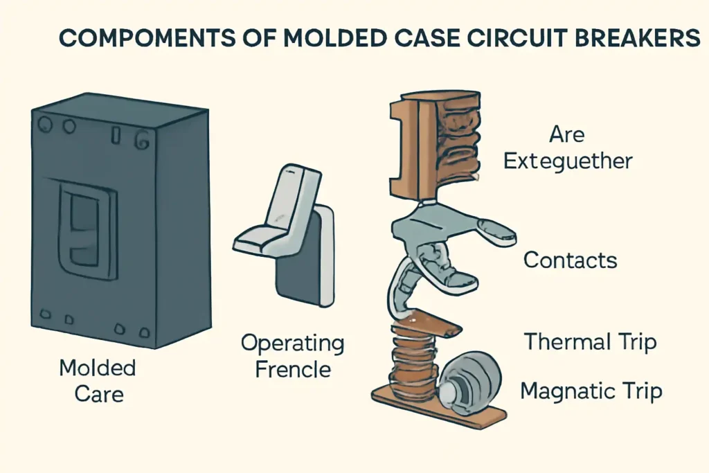 Components of molded case circuit breakers