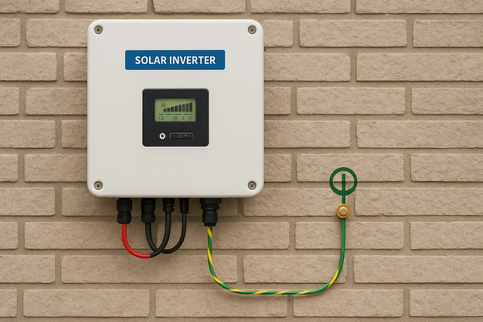Grounding of solar inverter