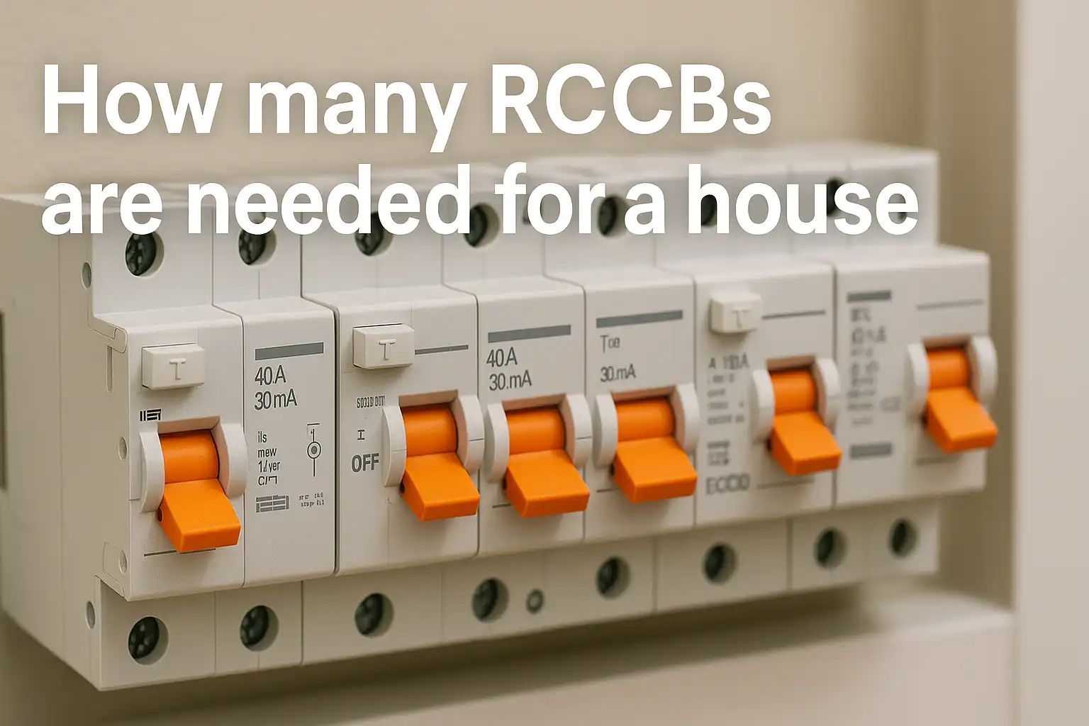 How many RCCBs are needed for a house