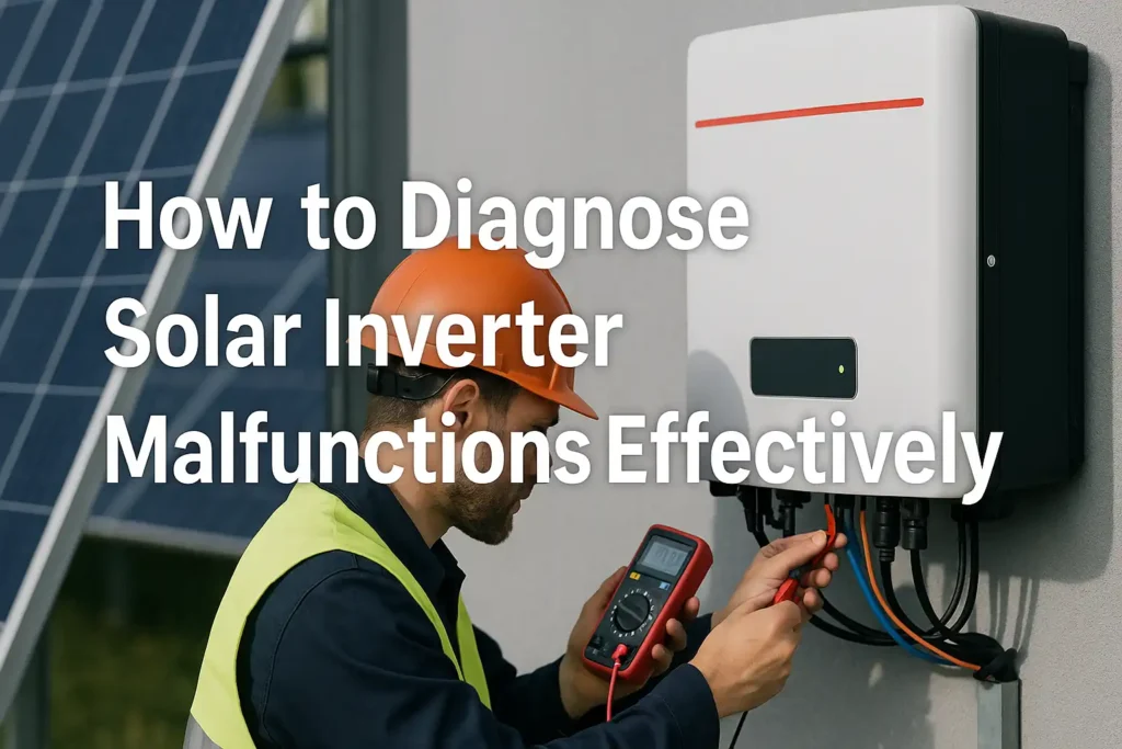 How to Diagnose Solar Inverter Malfunctions Effectively