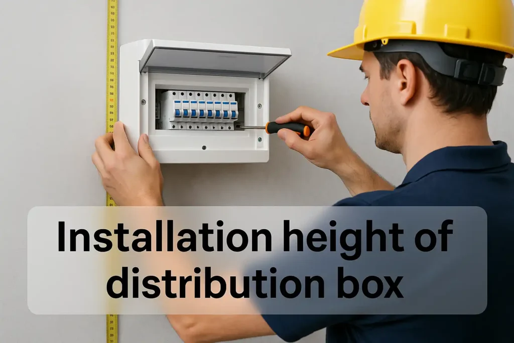 Installation height of distribution box