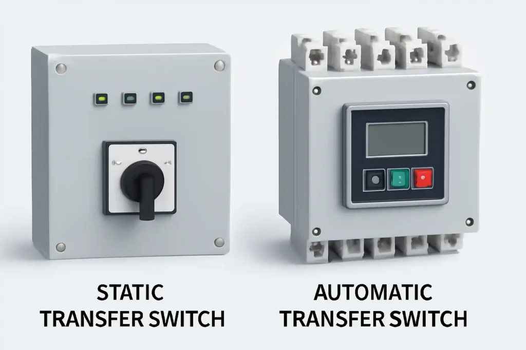 Static transfer switch and automatic transfer switch