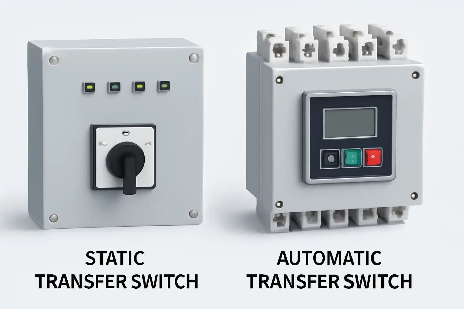 Static transfer switch and automatic transfer switch