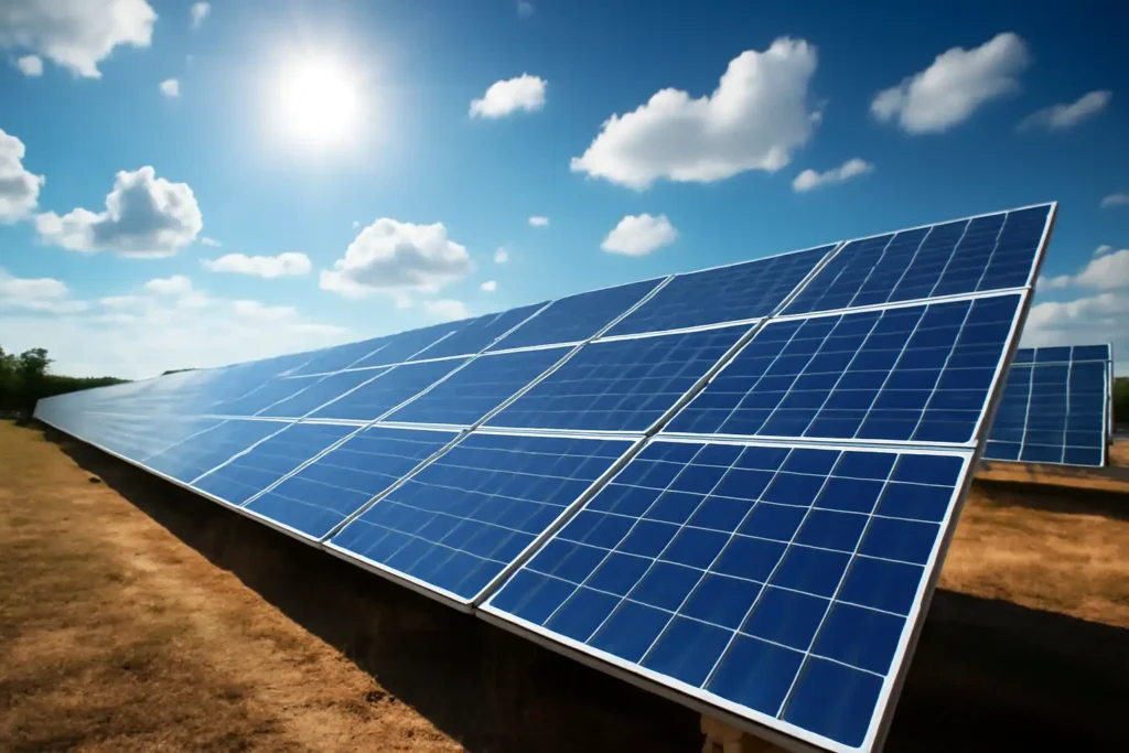 The practical application of solar panels
