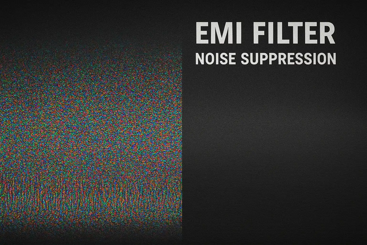 Using EMI filters to suppress noise