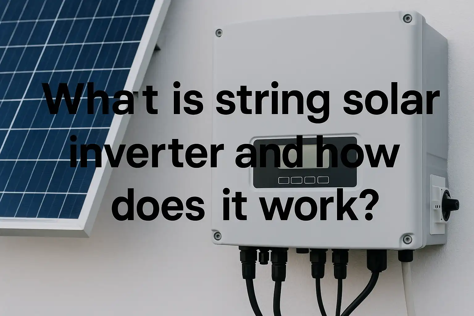 What is string solar inverter and how does it work