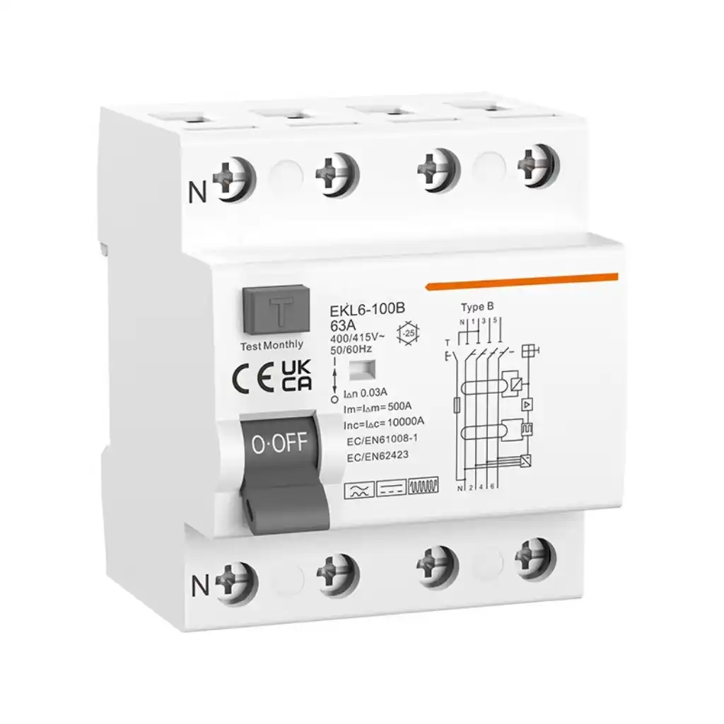 B-type 63A residual current circuit breaker