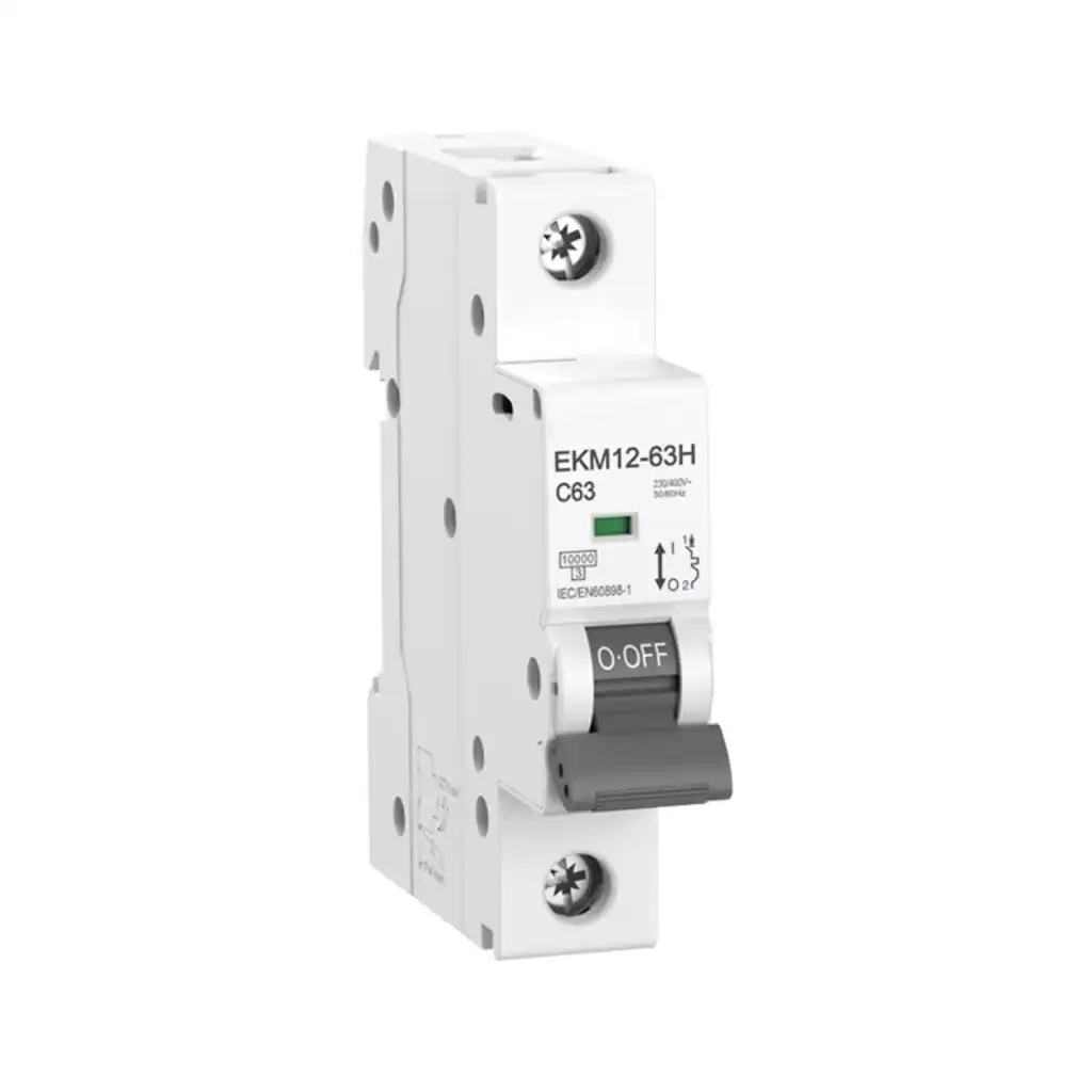Single-pole DIN rail miniature circuit breaker