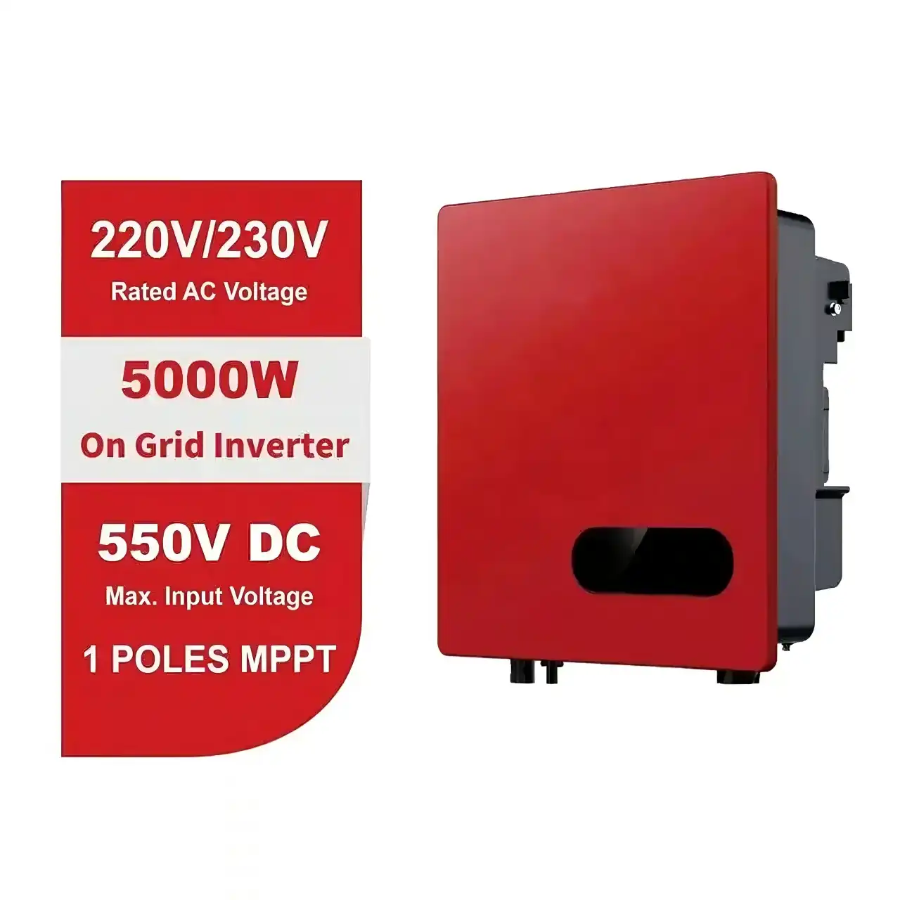 Solar grid connected inverter with intelligent monitoring