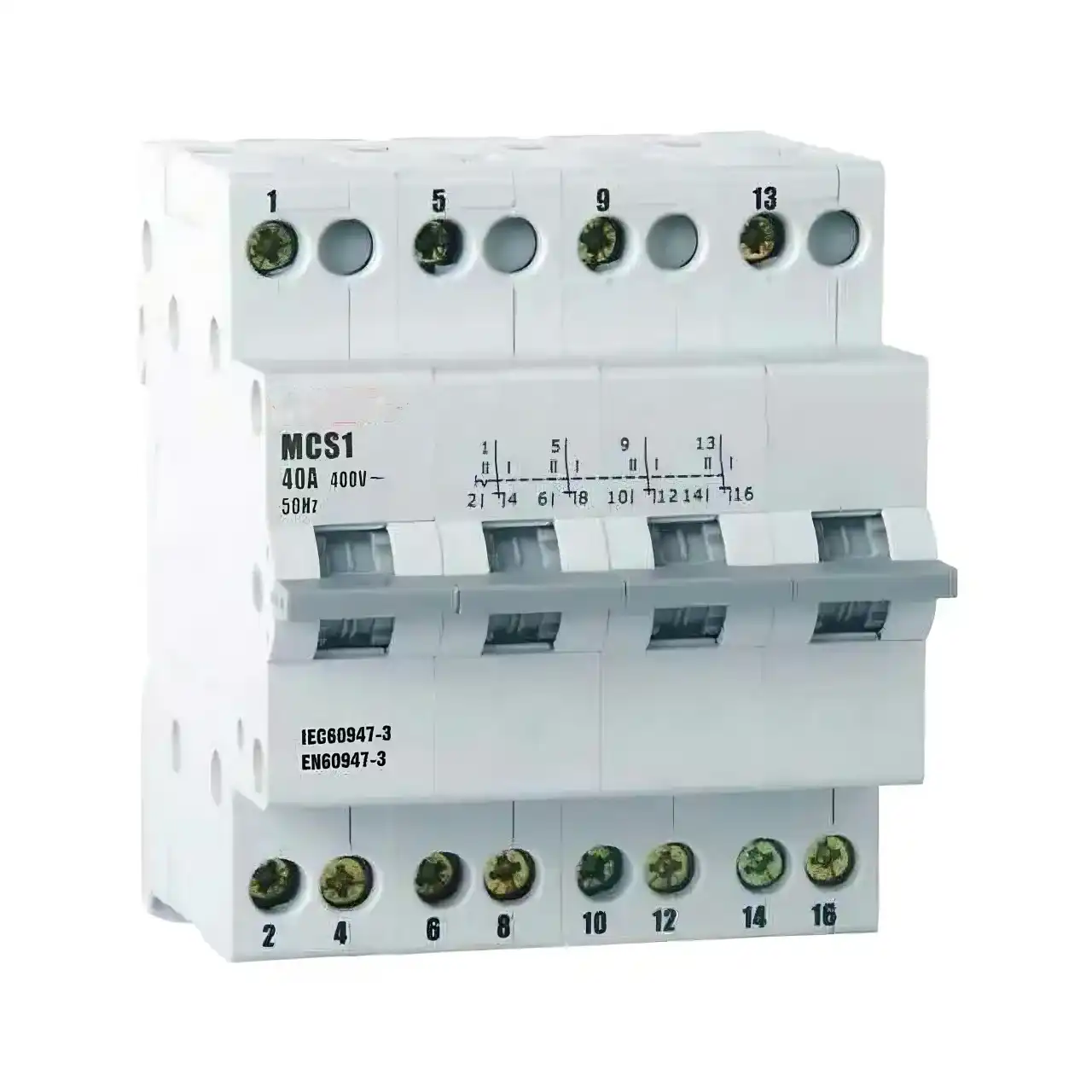 4-pole manual transfer switch