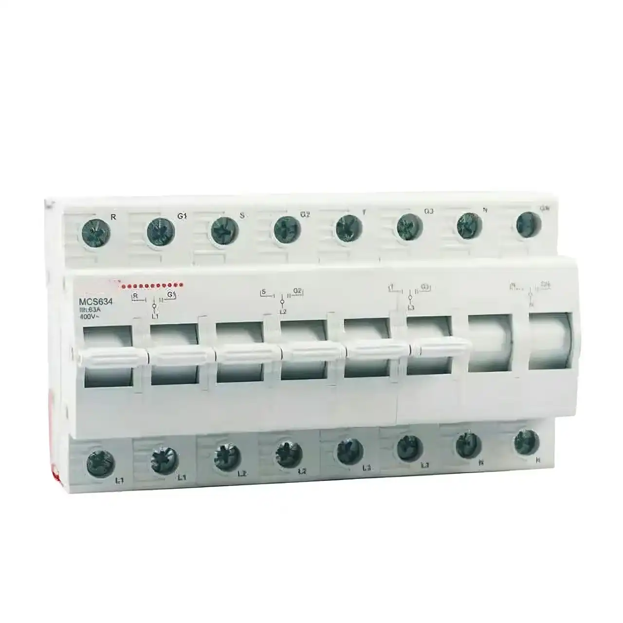 Rail type 2P 4P manual conversion switch