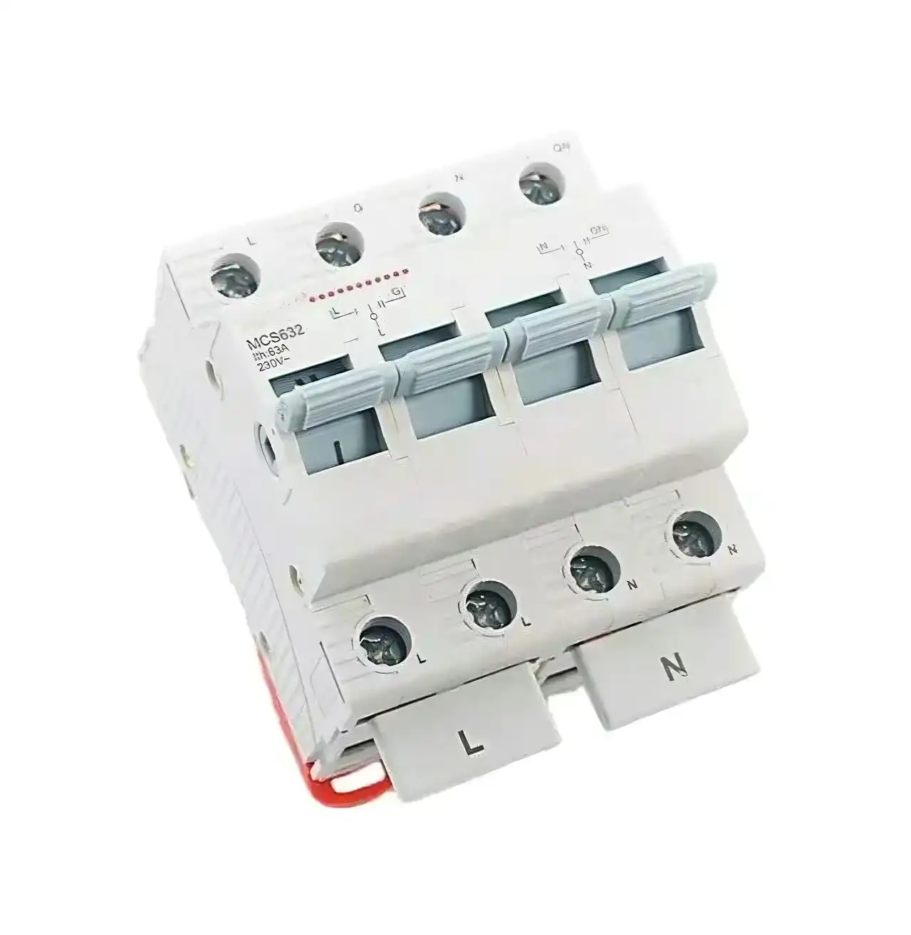 Manual transfer switch Din rail 63A