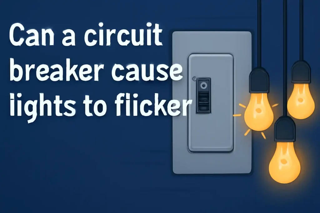 Can a circuit breaker cause lights to flicker