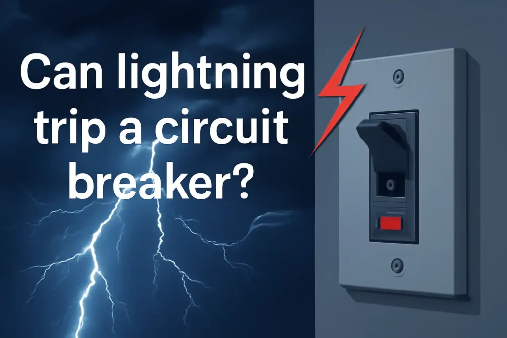 Can lightning trip a circuit breaker