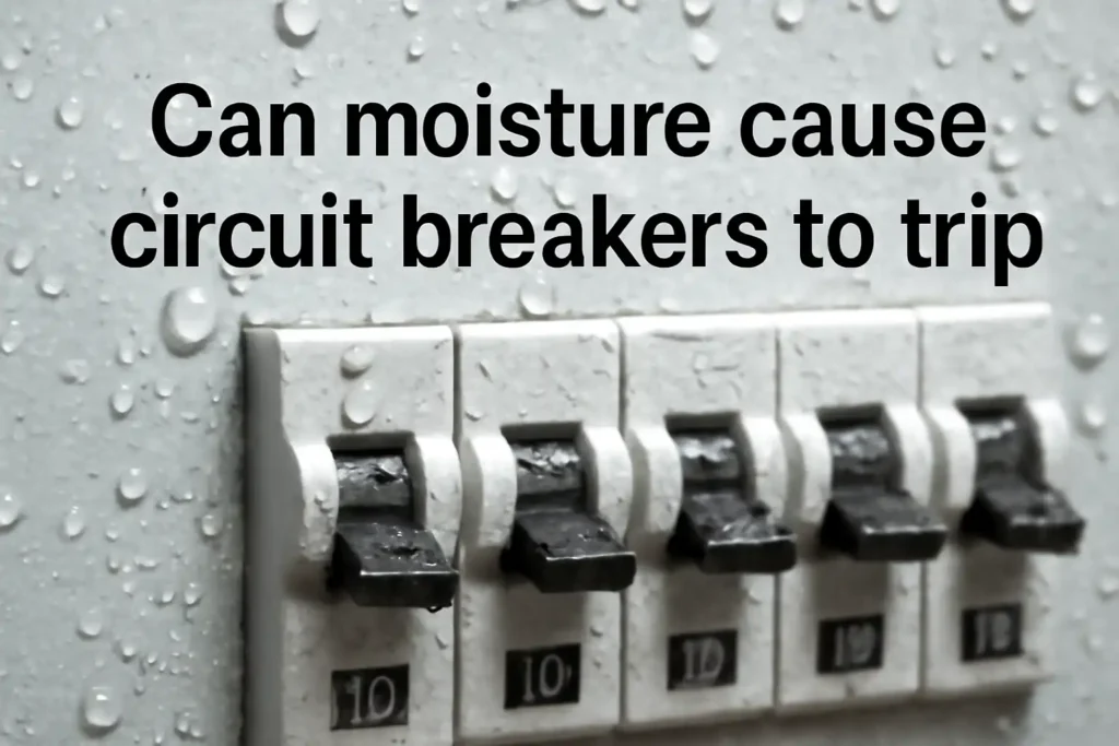 Can moisture cause circuit breakers to trip