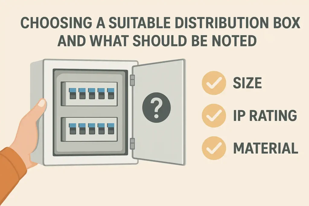 Choosing a suitable distribution box and what should be noted