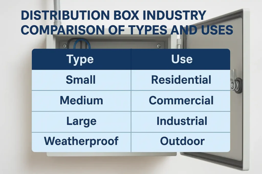 Distribution Box Industry Comparison of Types and Uses