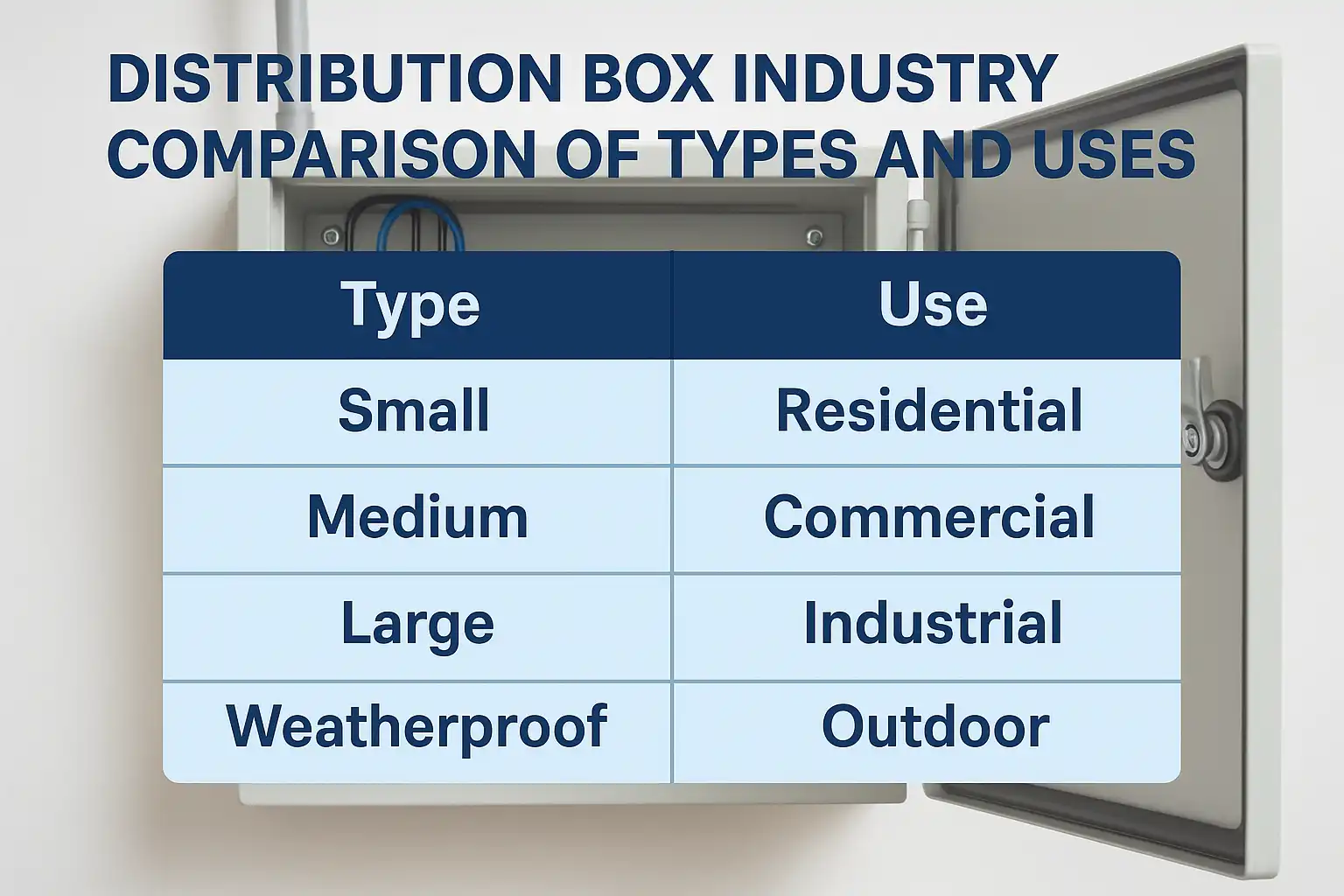 Distribution Box Industry Comparison of Types and Uses