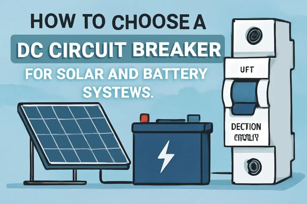 How to Choose a DC Circuit Breaker for Solar and Battery Systems