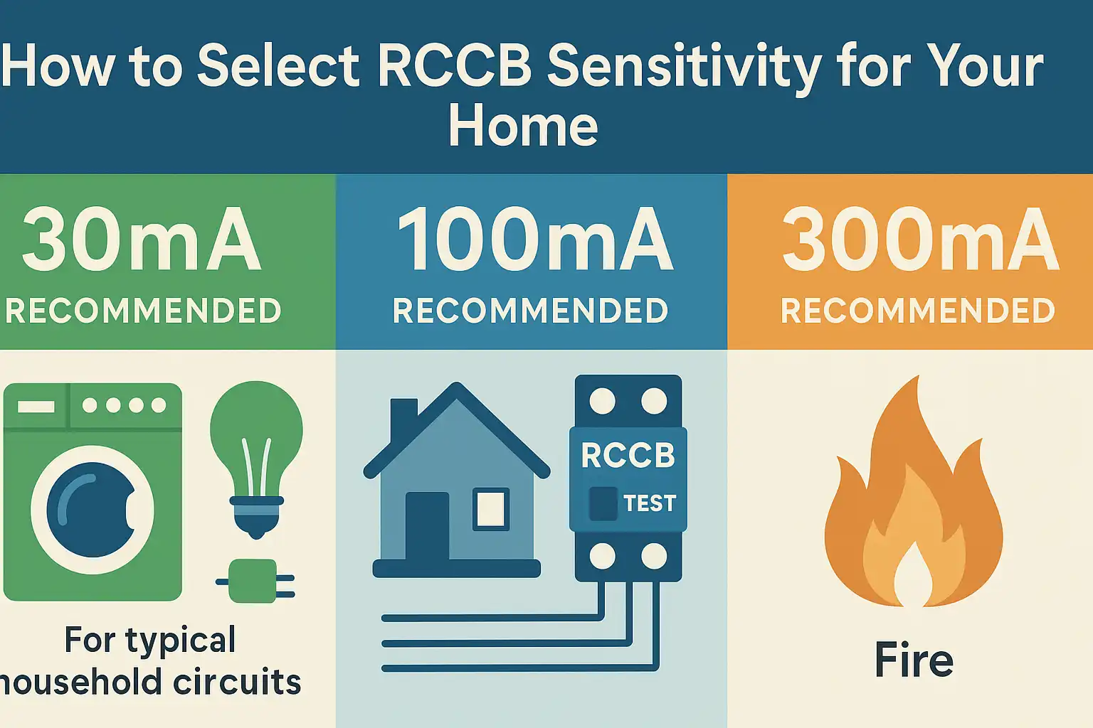 How to Select RCCB Sensitivity for Your Home