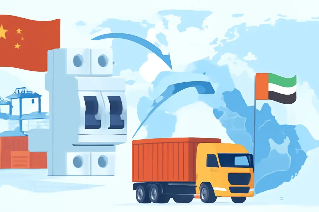 Importing circuit breakers from China to the Middle East