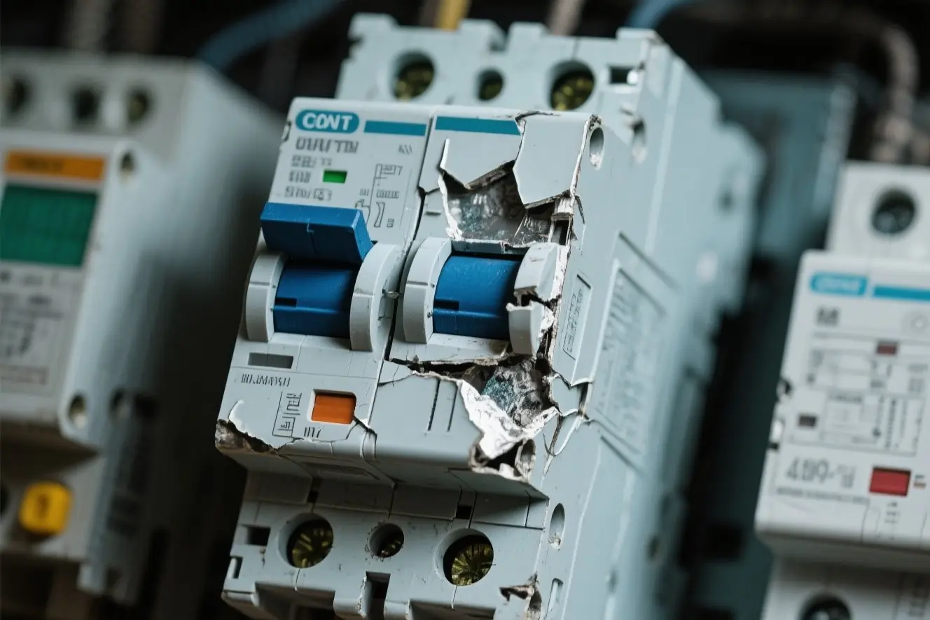 Low quality damaged circuit breakers