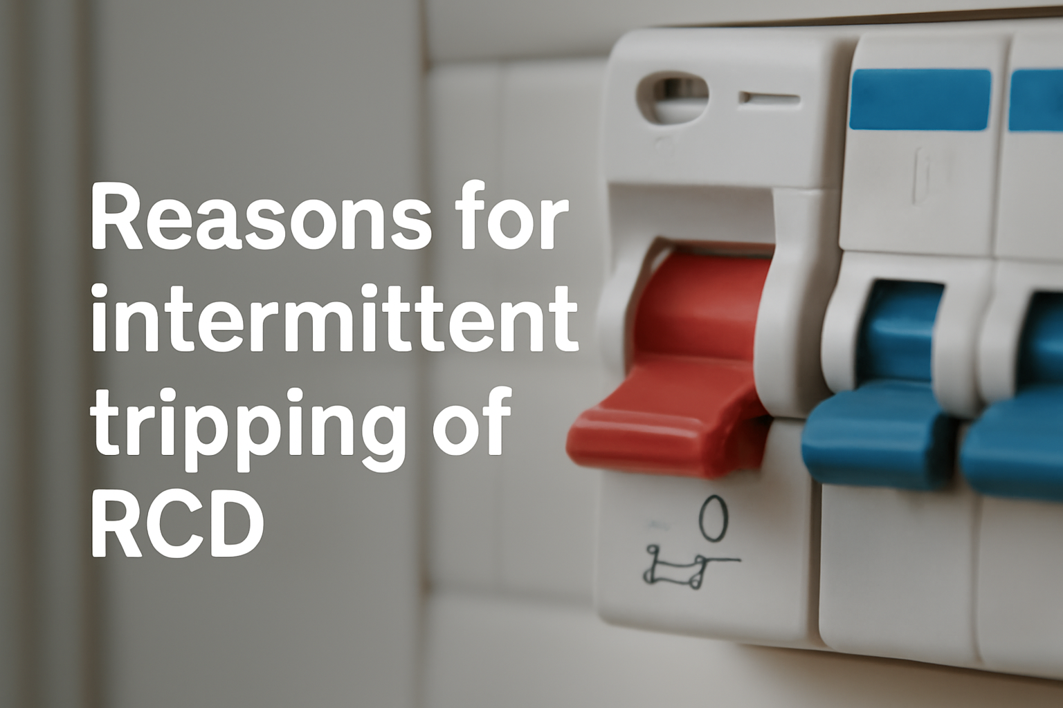 Reasons for intermittent tripping of RCD