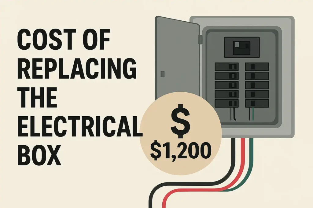 Regarding the cost of replacing the electrical box