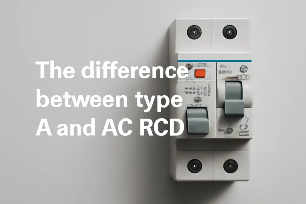 The difference between type A and AC RCD